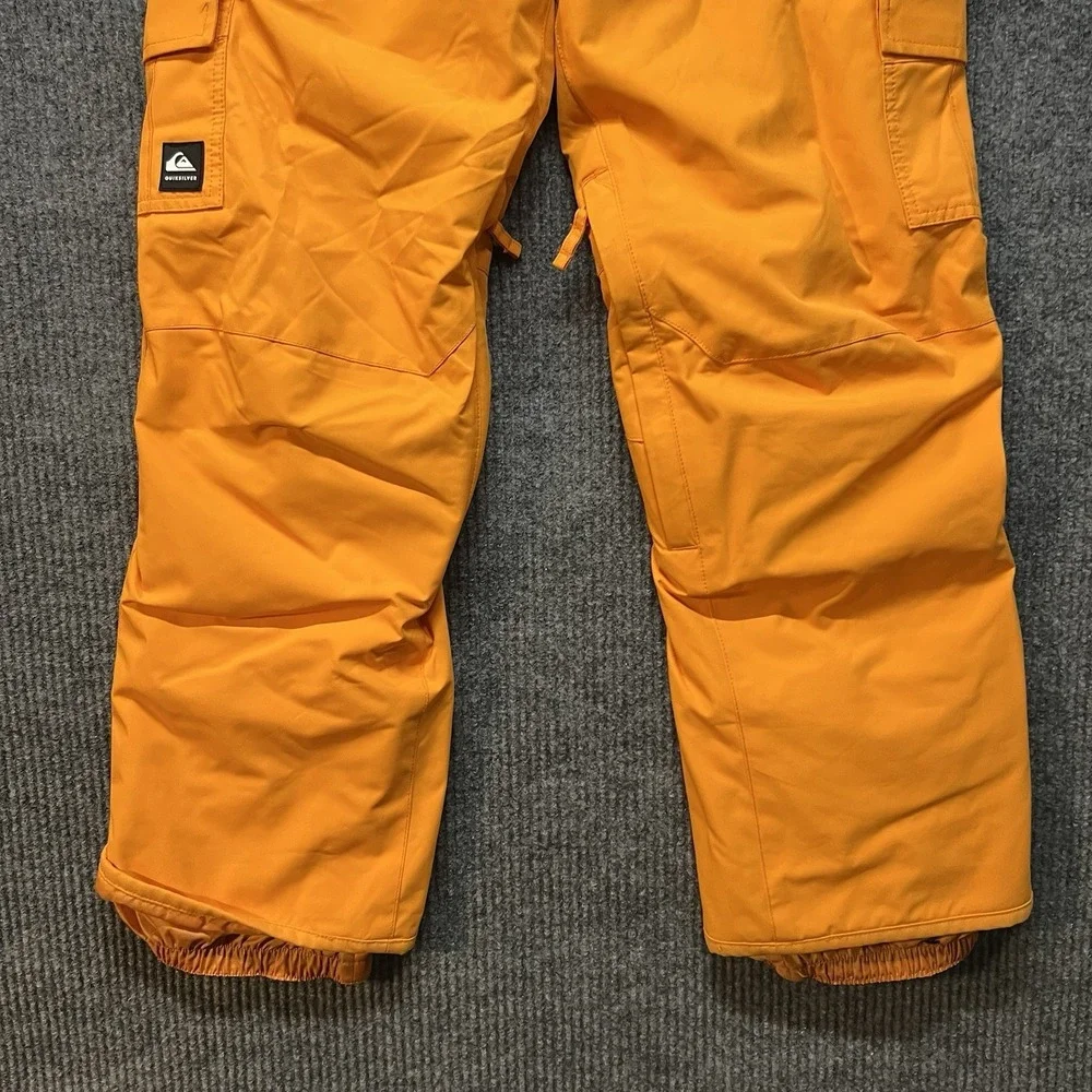Quicksilver Porter Snow‎ Pants Youth Size L-14 Orange Dryflight 10k Waterproof